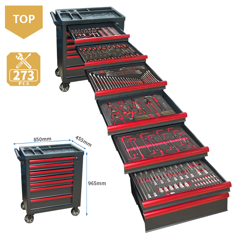 Mechanical Tools In Workshop - عربة أدوات بـ 7 أدراج مع
