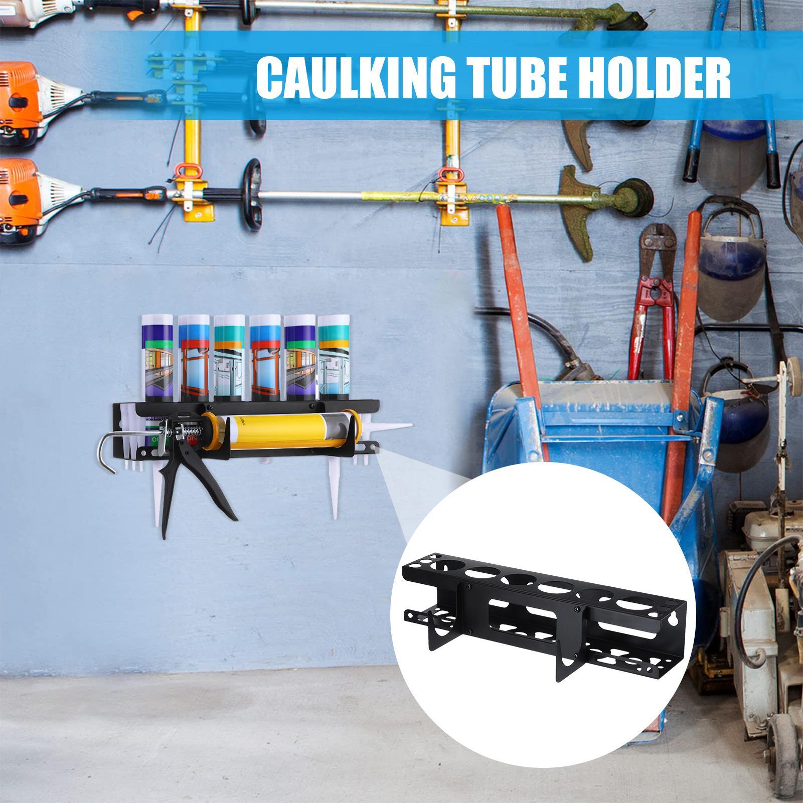 Workshop Tools On Wall - حامل مسدس السيليكون وحامل الأنابيب يثبت