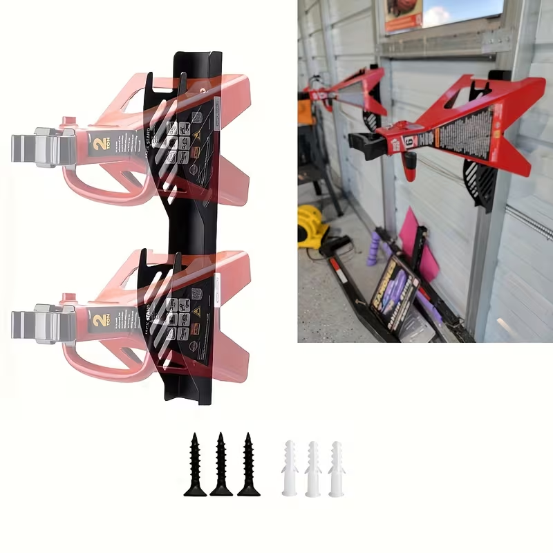 Workshop Tools On Wall - حامل جداري لتنظيم حوامل الرافعات: رف