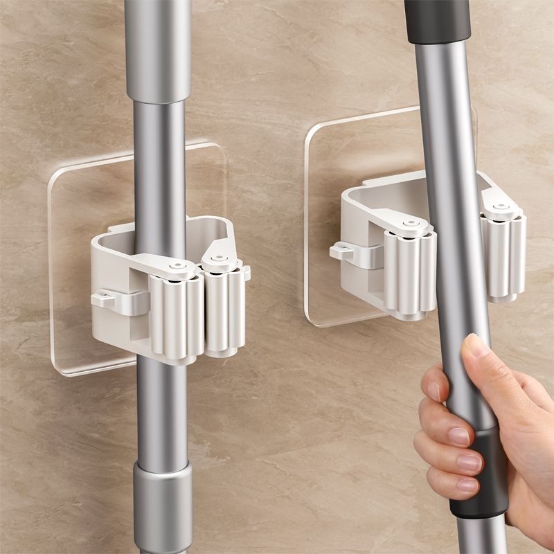 Workshop Tools On Wall - خطافات لاصقة بدون حفر لتعليق الممسحة