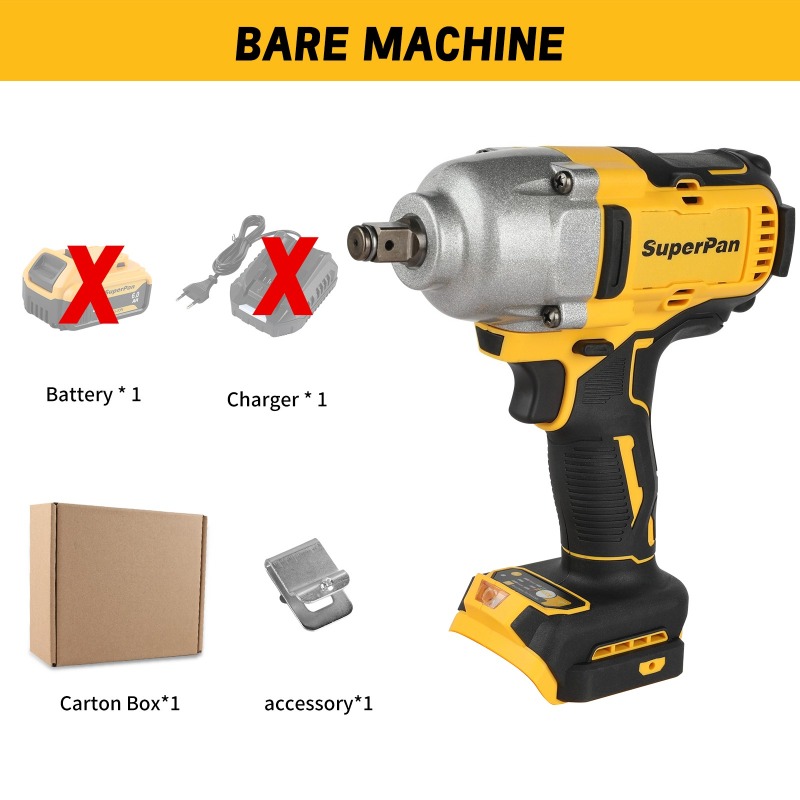 Workshop Tools Uses - مفتاح ربط كهربائي لاسلكي عالي العزم،