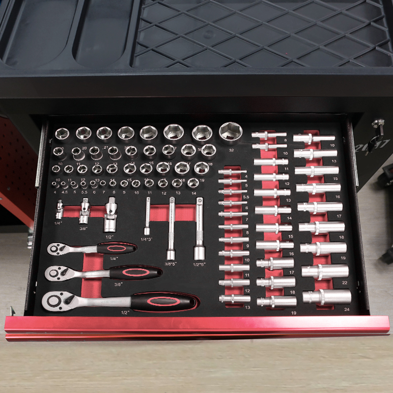 عربة أدوات بـ 7 أدراج مع مجموع - مراجعة Mechanical Tools In Workshop وسعره