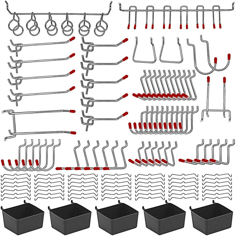 114 قطعة من خطافات Pegboard مج - مراجعة Workshop Tools On Wall وسعره